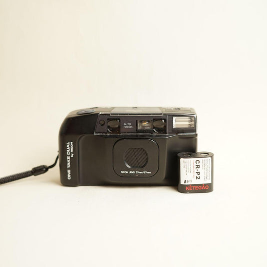 Ricoh One Take Dual Film Camera | 35mm Point & Shoot | Tested & Working | Black