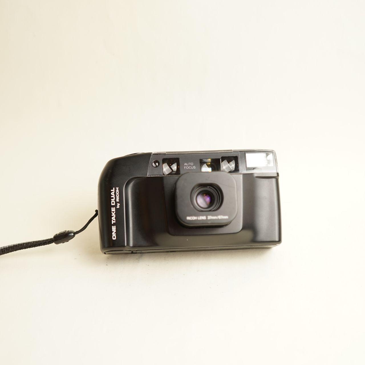 Ricoh One Take Dual Film Camera | 35mm Point & Shoot | Tested & Working | Black