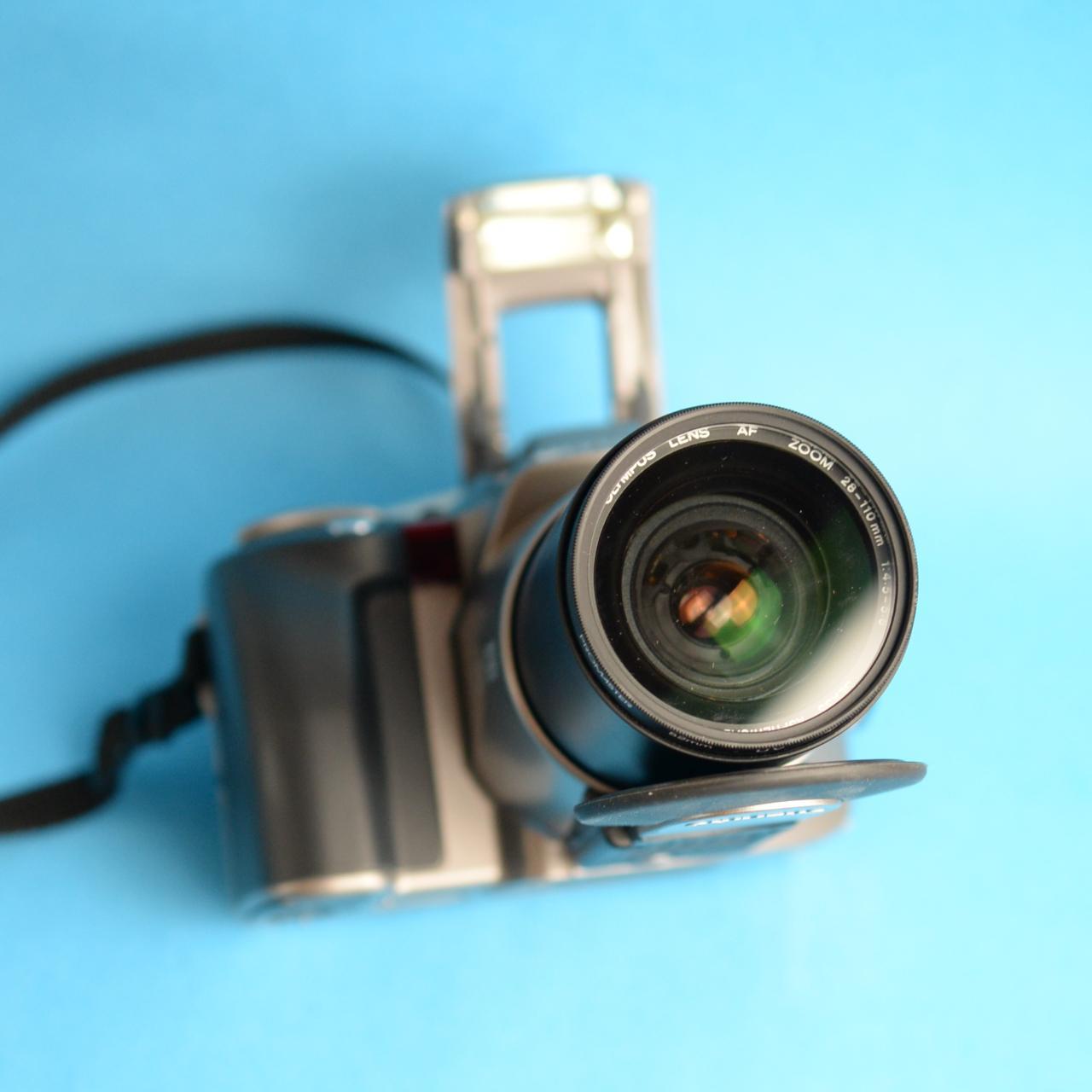 Olympus IS-30 DLX Film Camera | 35mm Point & Shoot | Tested & Working | Silver