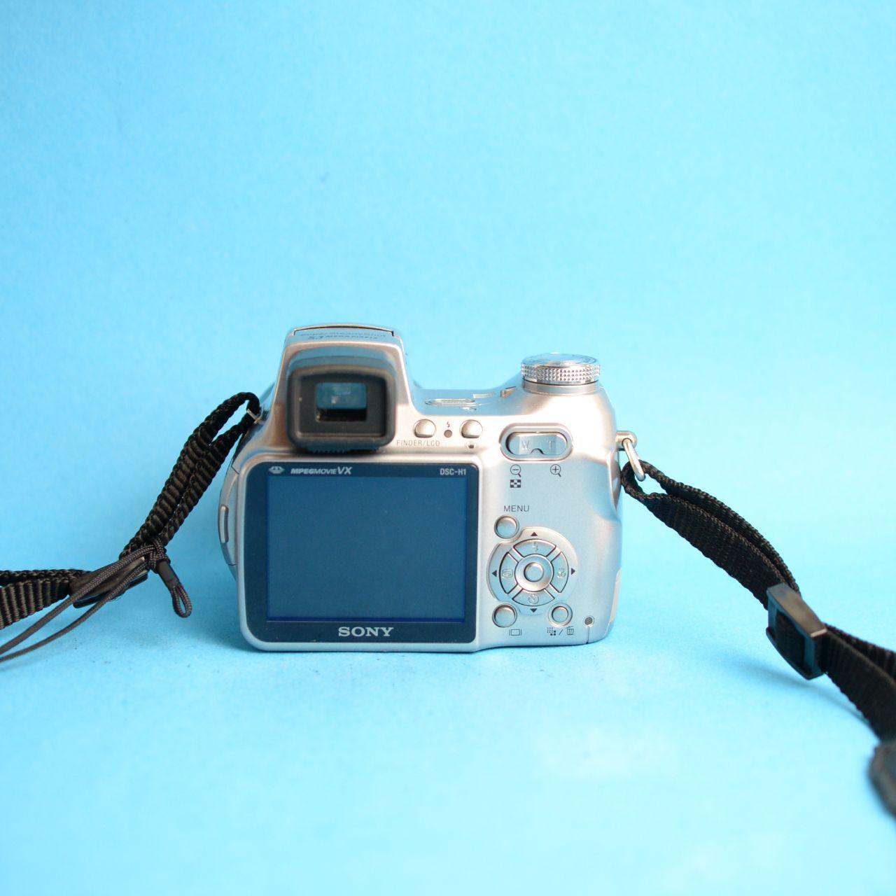 Sony Cyber-shot DSC-H1 Digital Camera | 5.1MP | Tested & Working | Silver