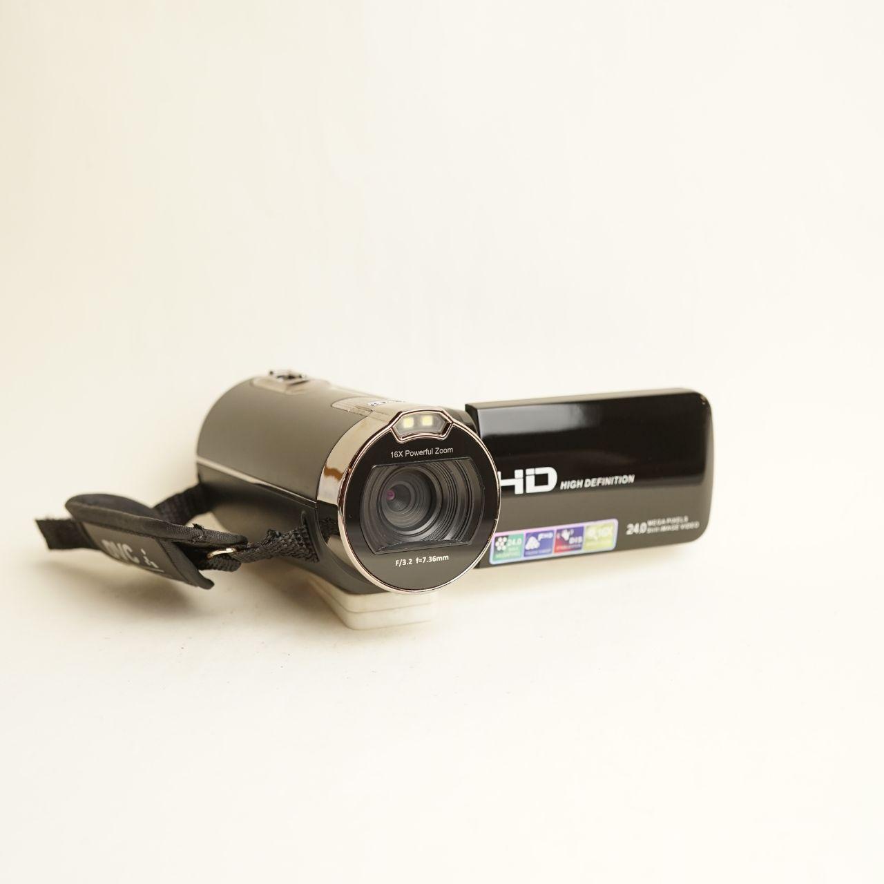 HD Camcorder | 24MP | Tested & Working | Black