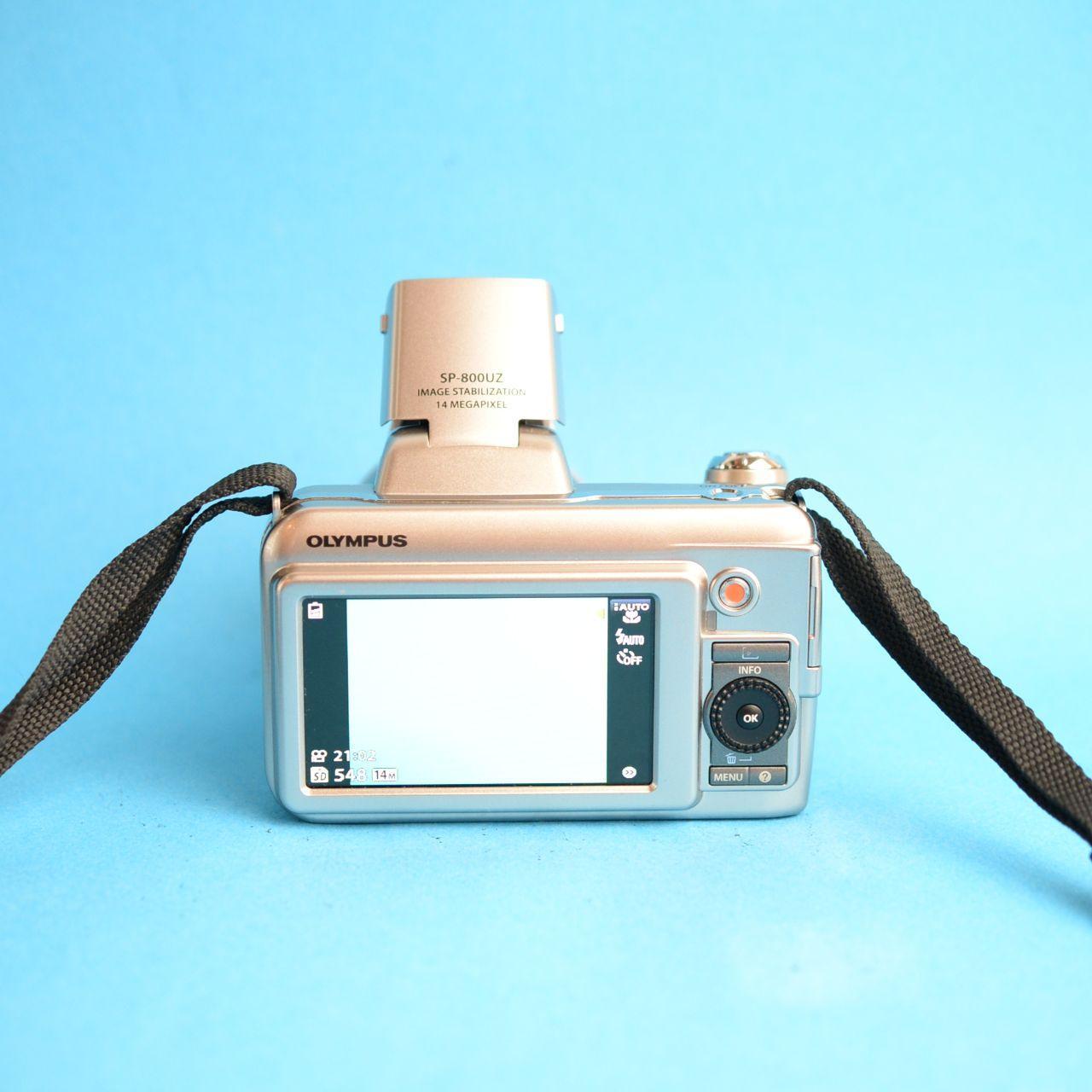 Olympus SP-800UZ Digital Camera | 14MP | Tested & Working | Silver
