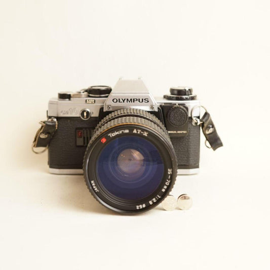 Olympus OM-10 Film Camera | 35mm SLR | Tested & Working | Silver