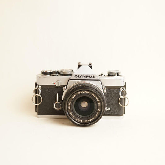 Olympus OM-1 Film Camera | 35mm SLR | Tested & Working | Silver