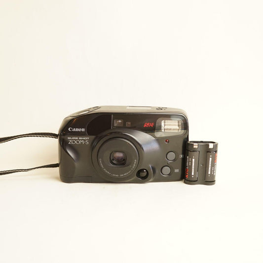 Canon Sure Shot Zoom-S Film Camera | 35mm Point & Shoot | Read Description | Black