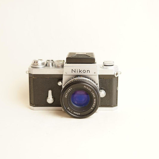 Nikon F Film Camera | FULL CLA | 35mm SLR | Tested & Working | Silver