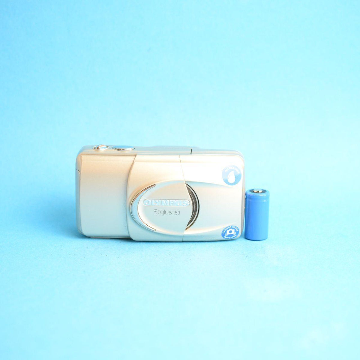 Olympus Stylus 150 Film Camera | 35mm Point & Shoot | Tested & Working | Gold