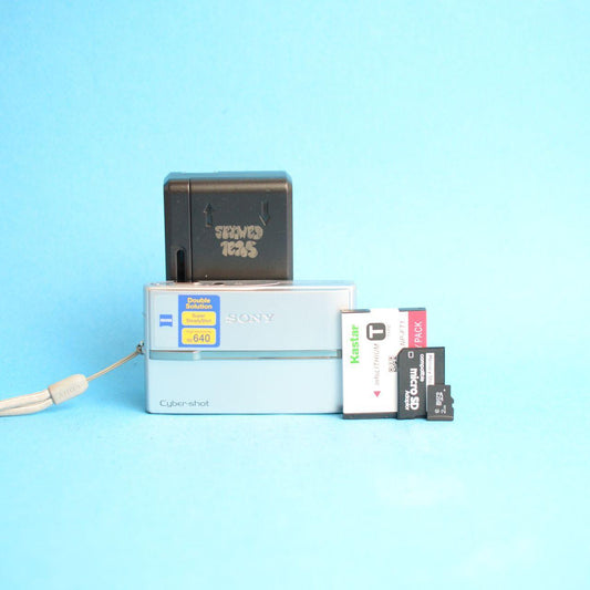 Sony Cyber-shot DSC-T9 Digital Camera | 6.0MP | Tested & Working | Silver