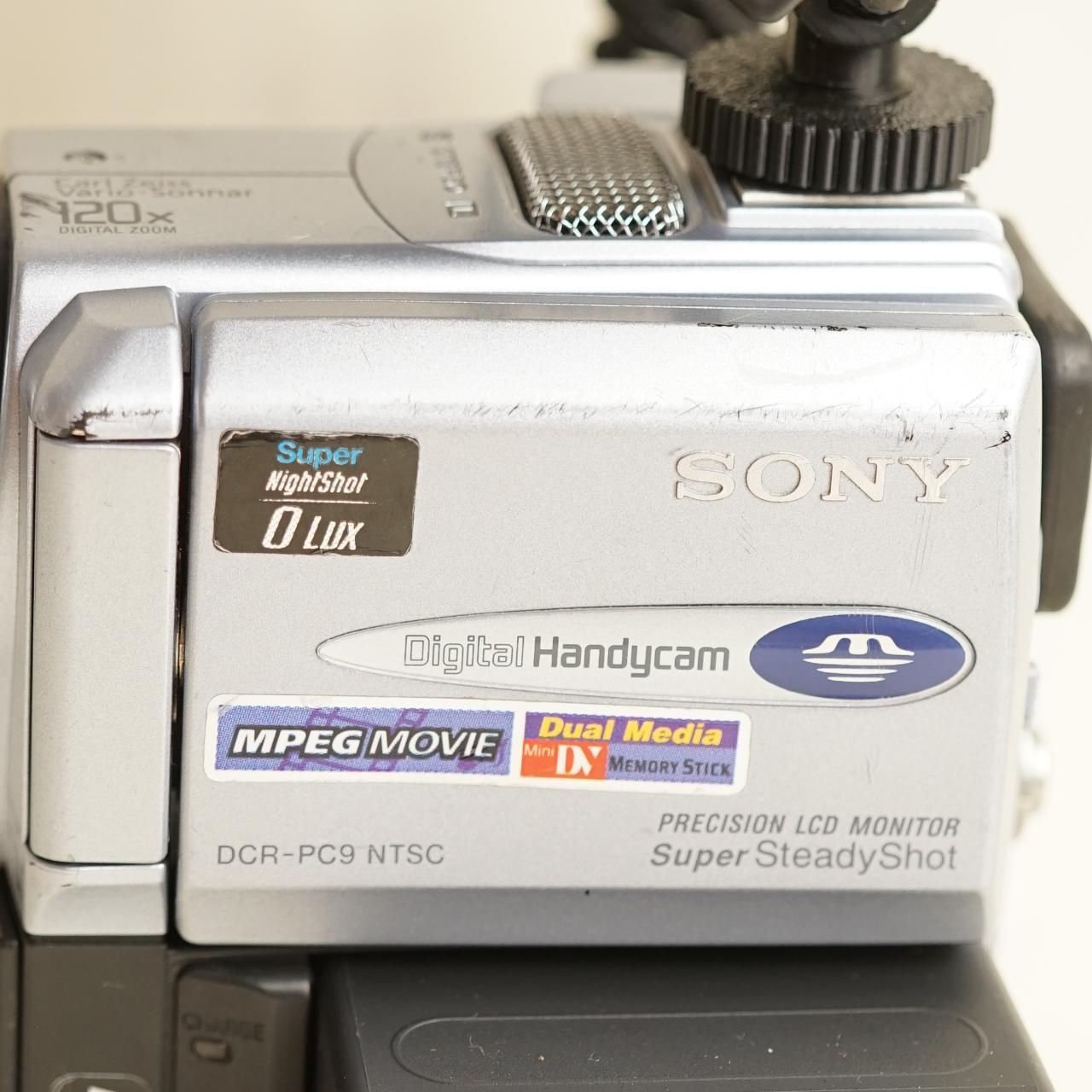 Sony Handycam DCR-PC9 Camcorder | MiniDV Tapeless Setup | Tested & Working | Silver