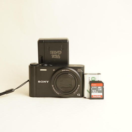 Sony Cyber-shot DSC-WX350 Digital Camera | 18.2MP | Tested & Working | Black