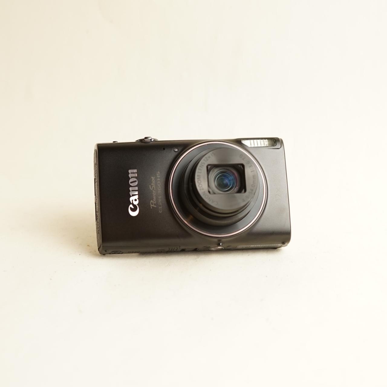 Canon PowerShot ELPH 360 HS Digital Camera | 20.2MP | Tested & Working | Black