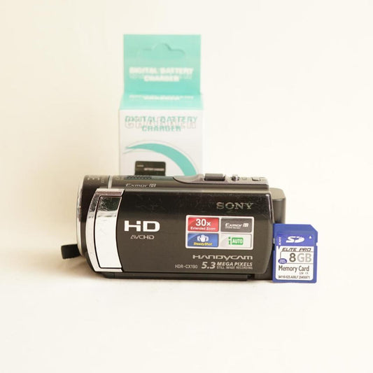 Sony Handycam HDR-CX190 Camcorder | Tested & Working | Black