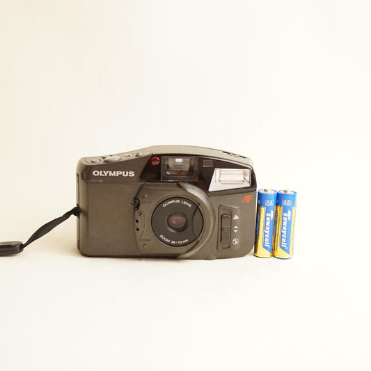 Olympus Accura Zoom 70 Film Camera | 35mm Point & Shoot | Tested & Working | Grey