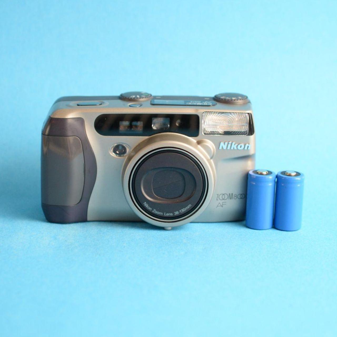 Nikon Zoom 800 AF Film Camera | 35mm Point & Shoot | Tested & Working | Grey