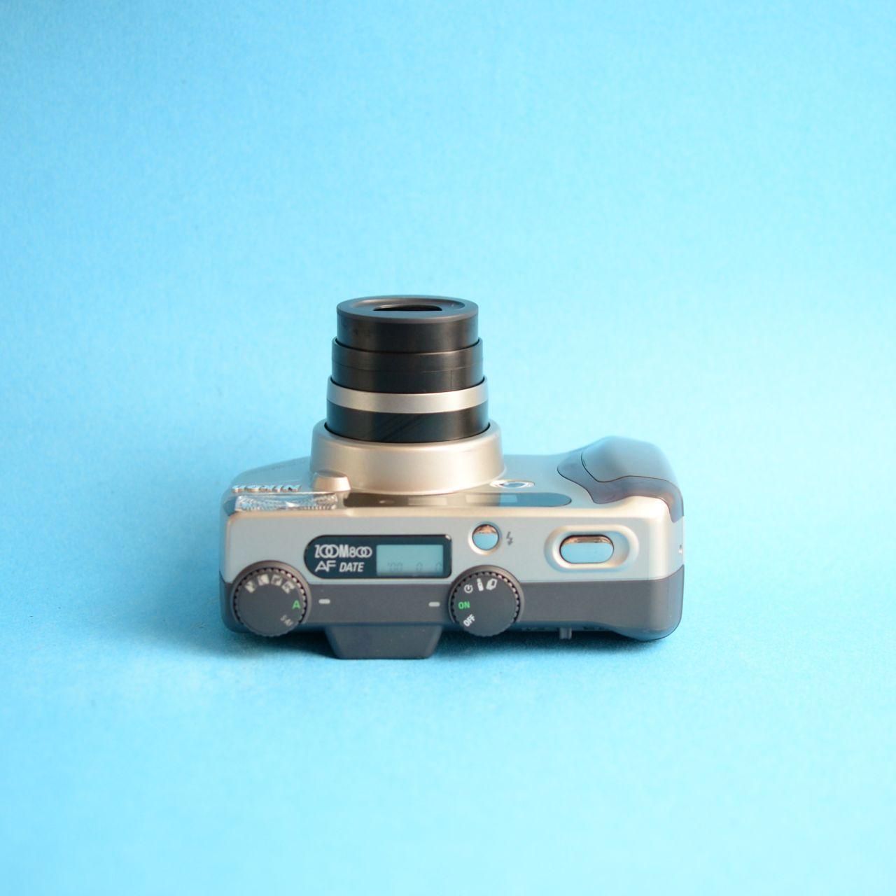 Nikon Zoom 800 AF Film Camera | 35mm Point & Shoot | Tested & Working | Grey