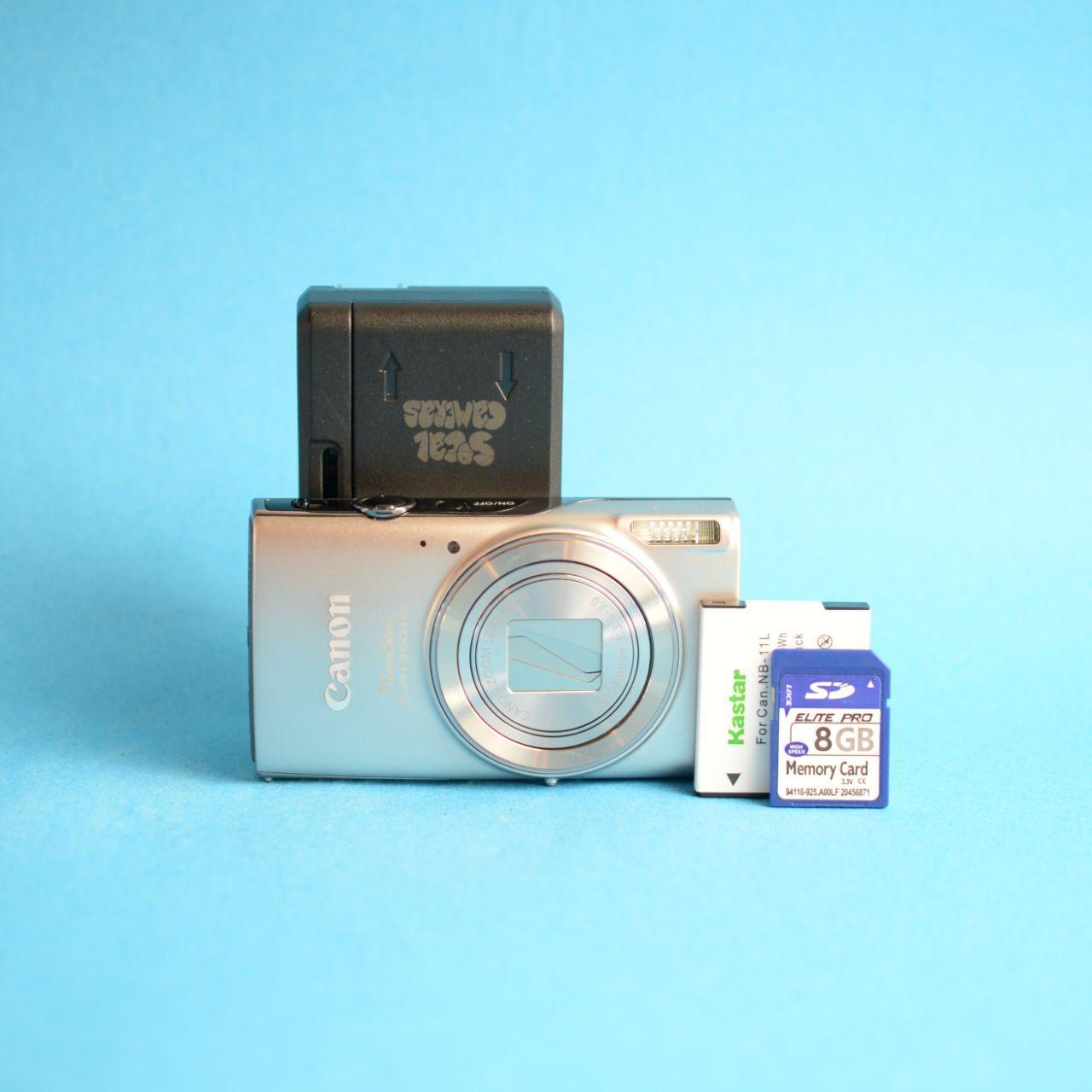 Canon PowerShot ELPH 360 HS Digital Camera | 20.2MP | Tested & Working | Silver