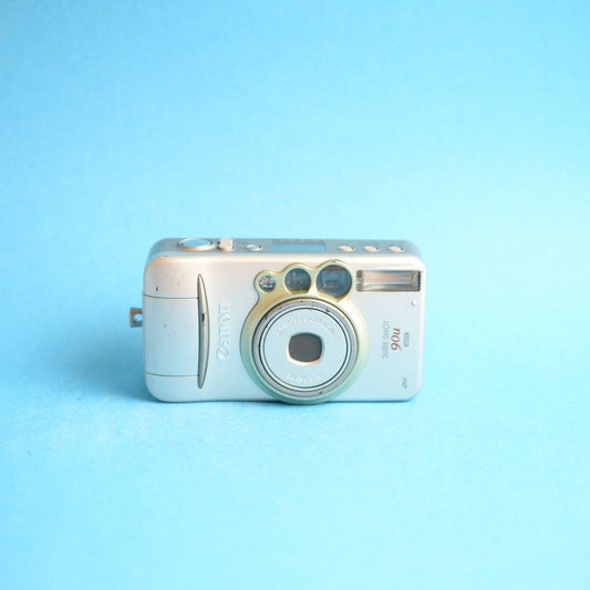 Canon Sure Shot 90u Film Camera | 35mm Point & Shoot | Tested & Working | Silver