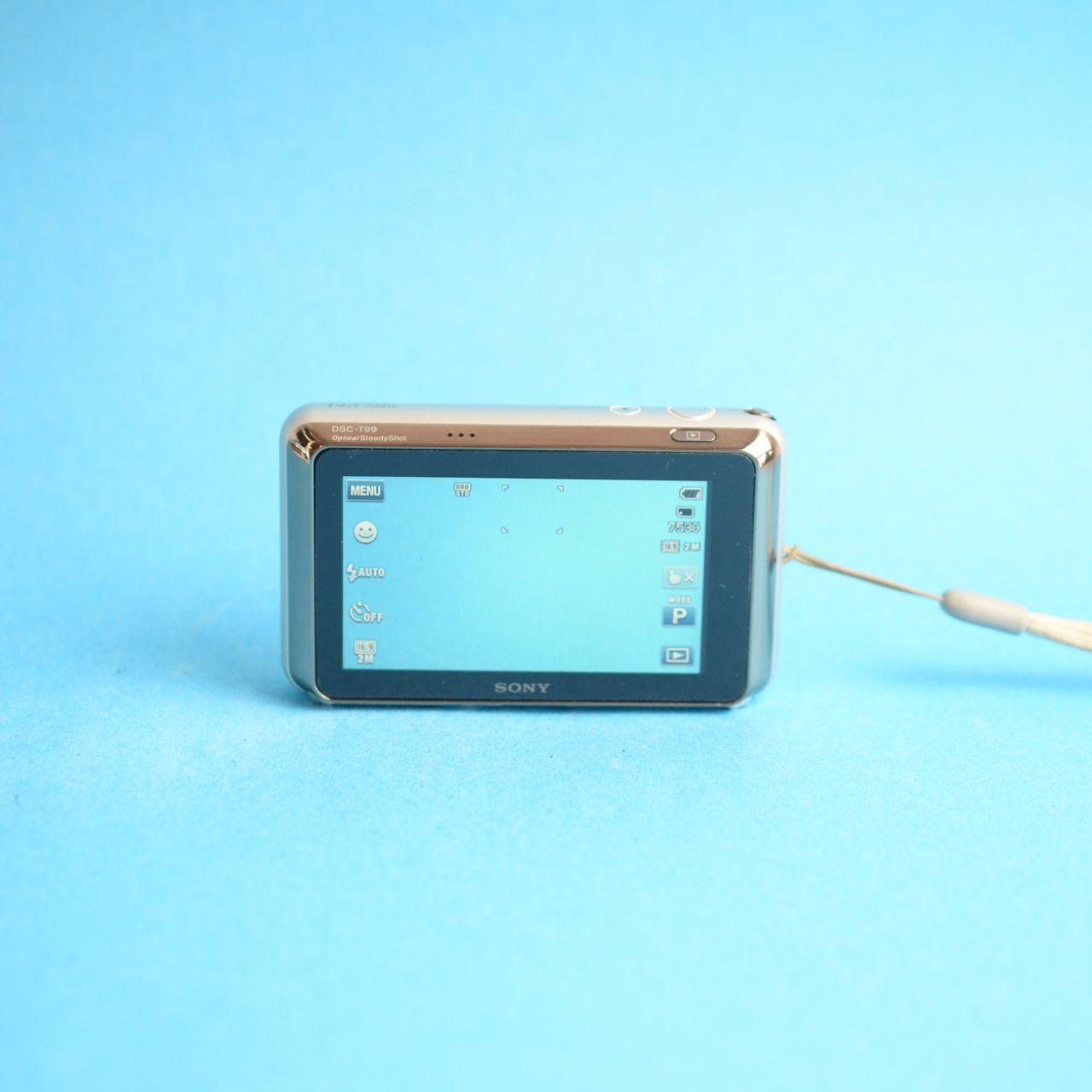 Sony Cyber-shot DSC-T99 Digital Camera | 14.1MP | Tested & Working | Silver