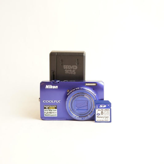 Nikon Coolpix S6300 Digital Camera | 16.0MP | Tested & Working | Purple/Blue