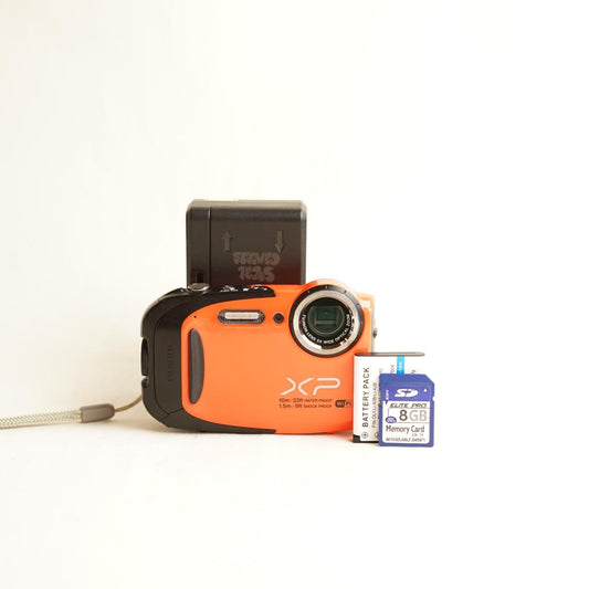Fujifilm FinePix XP70 Digital Camera | 16.4MP | Tested & Working | Orange