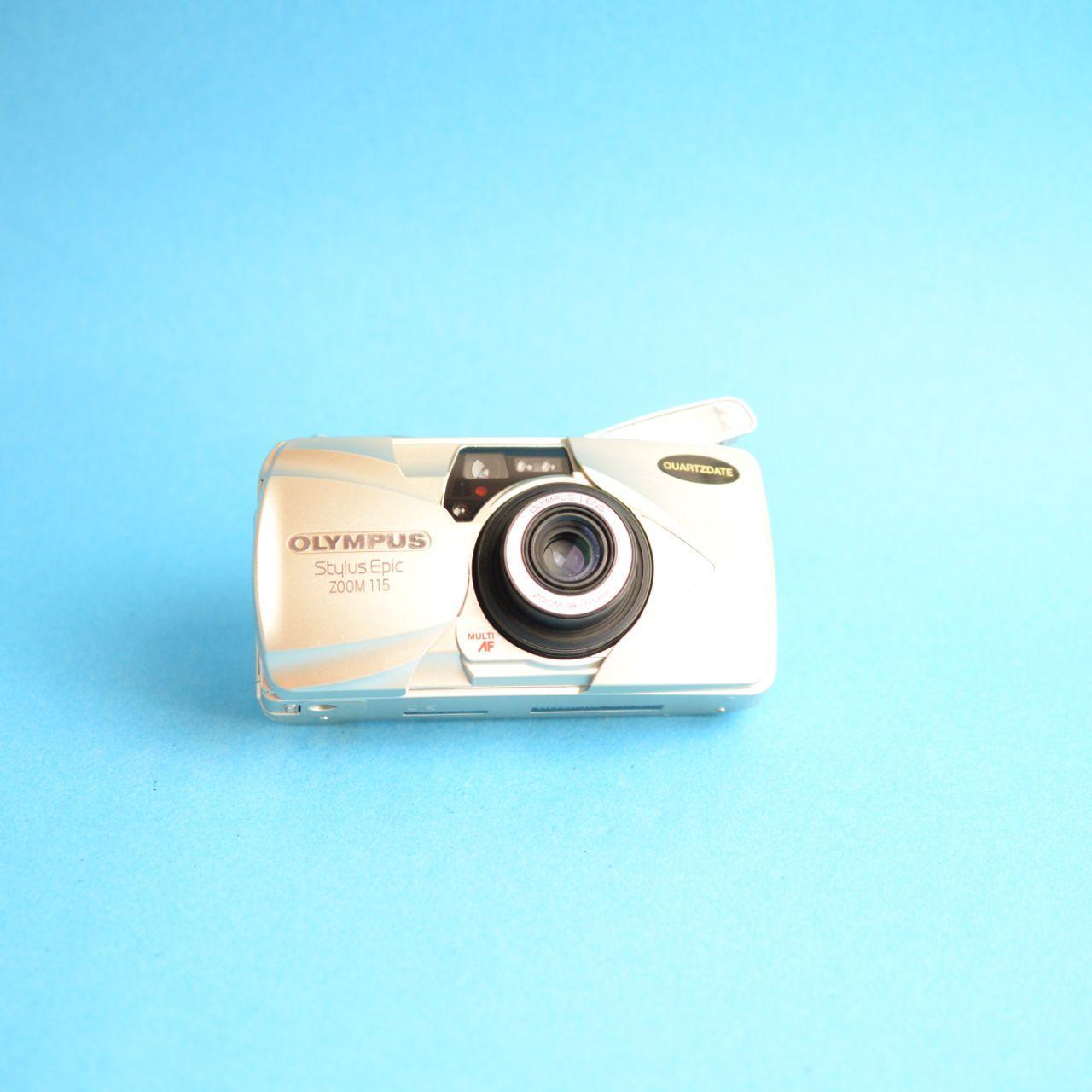 Olympus Stylus Epic Zoom 115 Film Camera | 35mm Point & Shoot | Tested & Working | Gold
