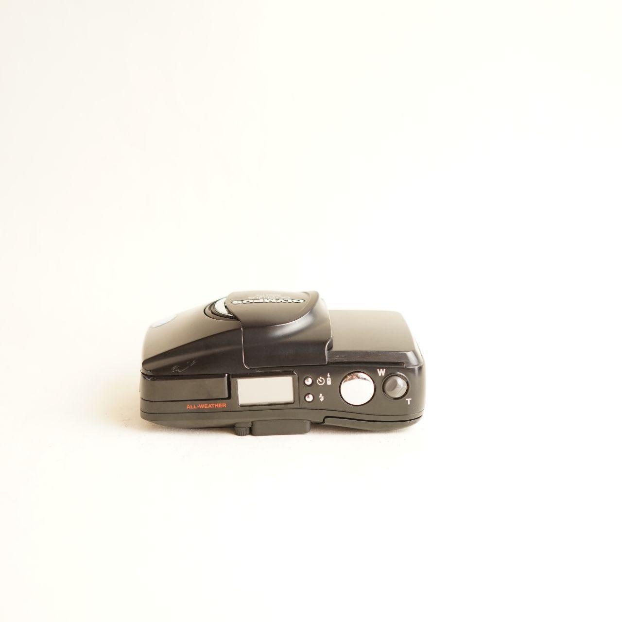 Olympus Infinity Stylus Zoom 115 Film Camera | 35mm Point & Shoot | Tested & Working | Black