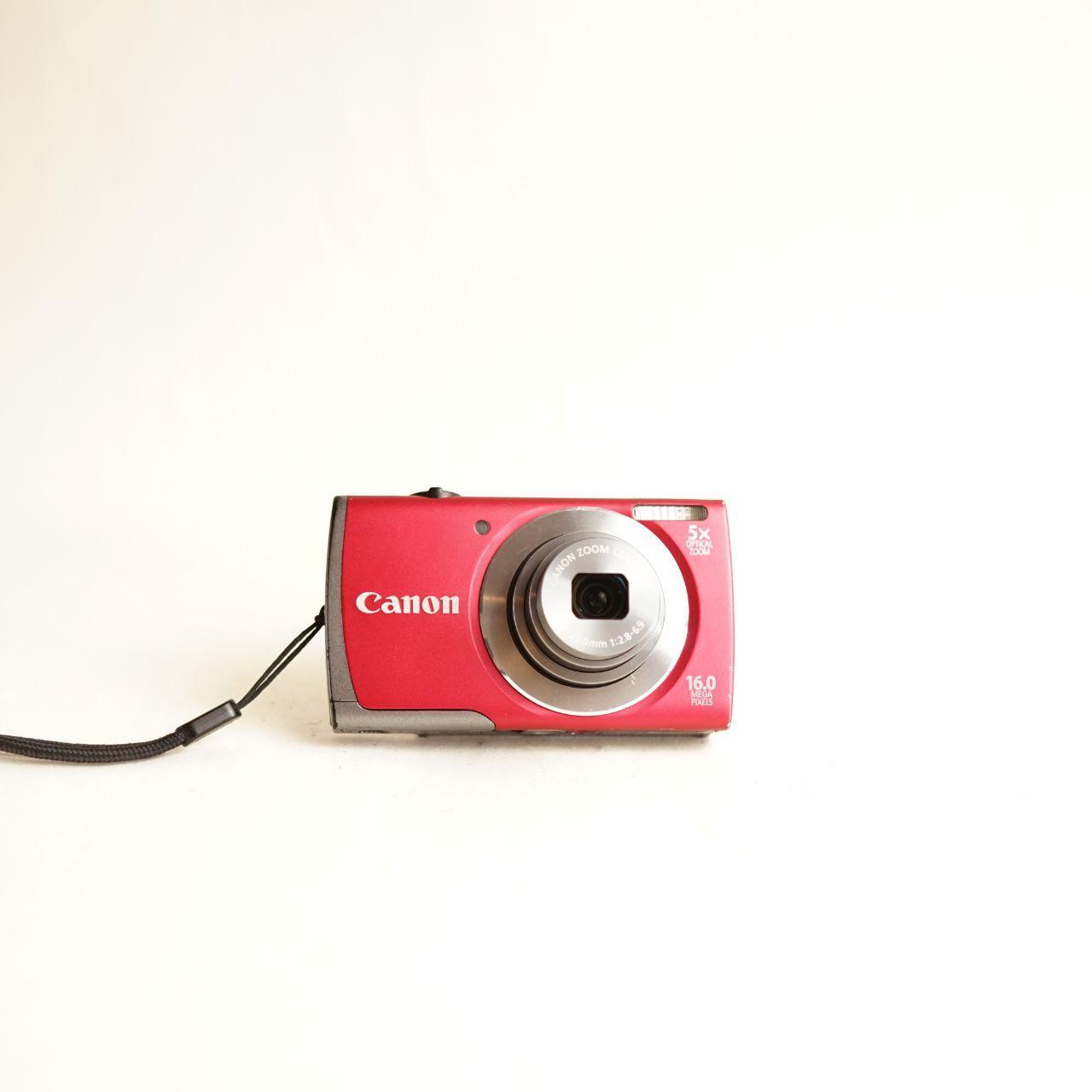 Canon PowerShot A3500 IS Digital Camera | 16.0MP | Tested & Working | Red