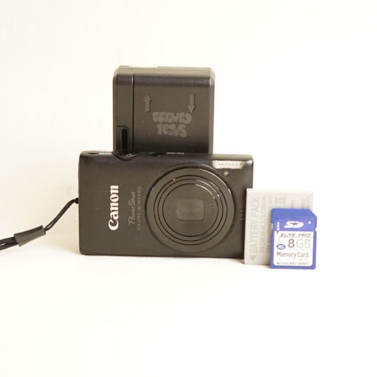 Canon PowerShot ELPH 300 HS Digital Camera | 12.1MP | Tested & Working | Black