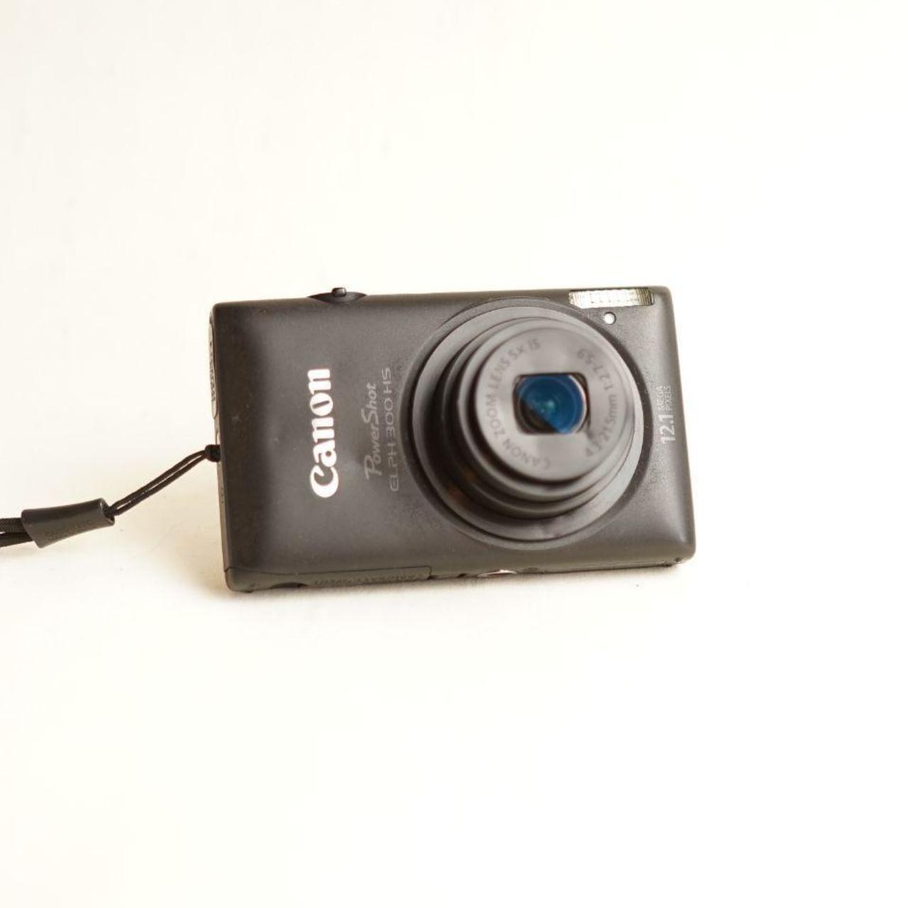 Canon PowerShot ELPH 300 HS Digital Camera | 12.1MP | Tested & Working | Black