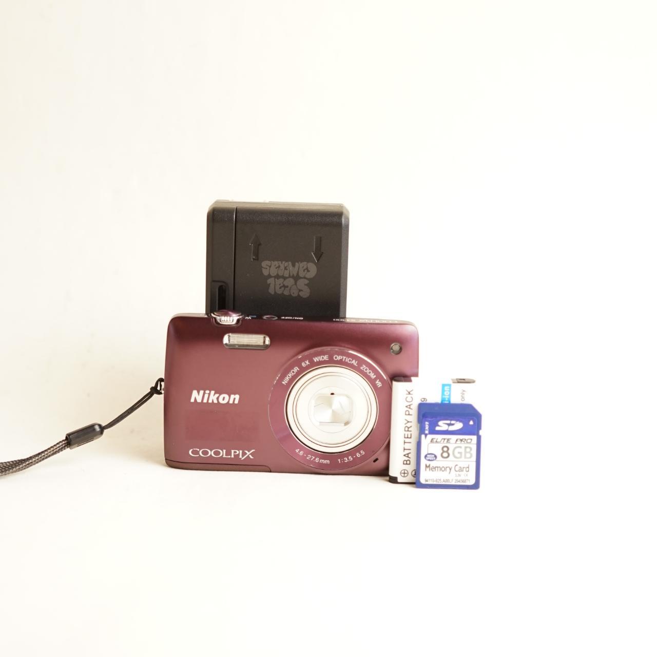 Nikon Coolpix S4300 Digital Camera | 16.0MP | Tested & Working | Maroon