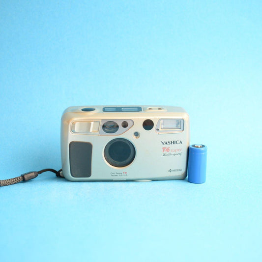 Yashica T4 Super Weatherproof Film Camera | 35mm Point & Shoot | Tested & Working | Gold