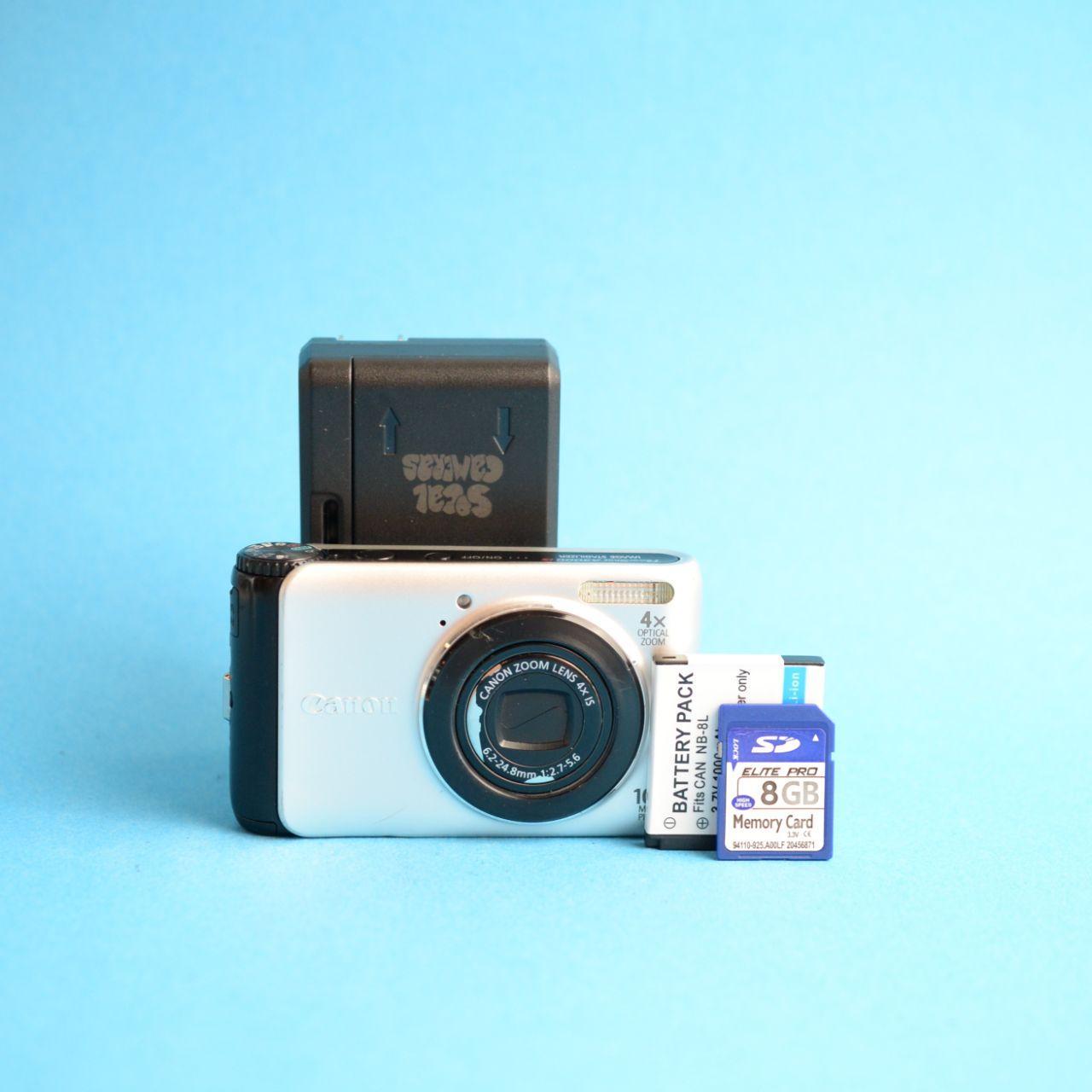 Canon PowerShot A3000 IS Digital Camera | 10.0MP | Tested & Working | Silver