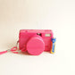 Lomography Fisheye Film Camera | 35mm Point & Shoot | Tested & Working | Pink