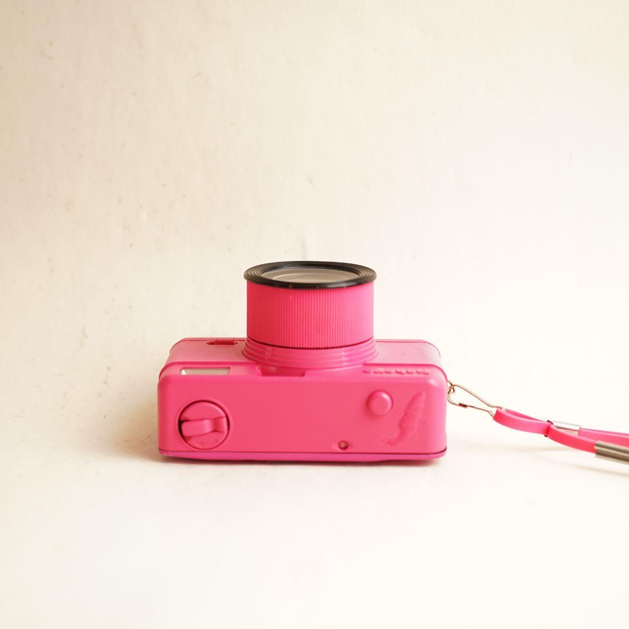 Lomography Fisheye Film Camera | 35mm Point & Shoot | Tested & Working | Pink