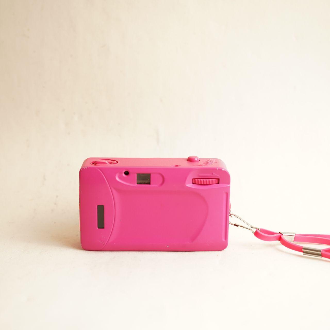 Lomography Fisheye Film Camera | 35mm Point & Shoot | Tested & Working | Pink