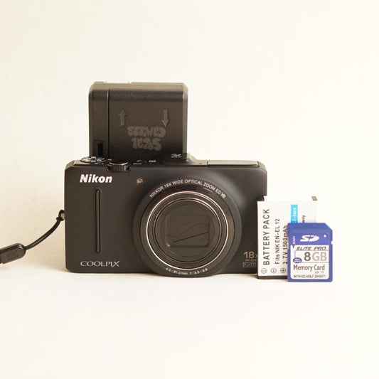 Nikon Coolpix S9300 Digital Camera | 16MP | Tested & Working | Black
