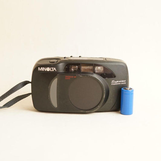 Minolta Supreme Zoom Film Camera | 35mm Point & Shoot | Read Description | Black