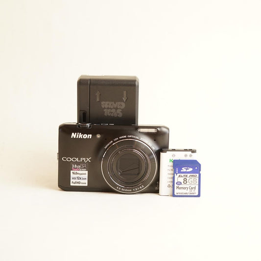 Nikon Coolpix S6400 Digital Camera | 16MP | Tested & Working | Black