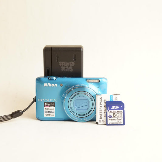 Nikon Coolpix S6400 Digital Camera | 16MP | Tested & Working | Blue *RARE*