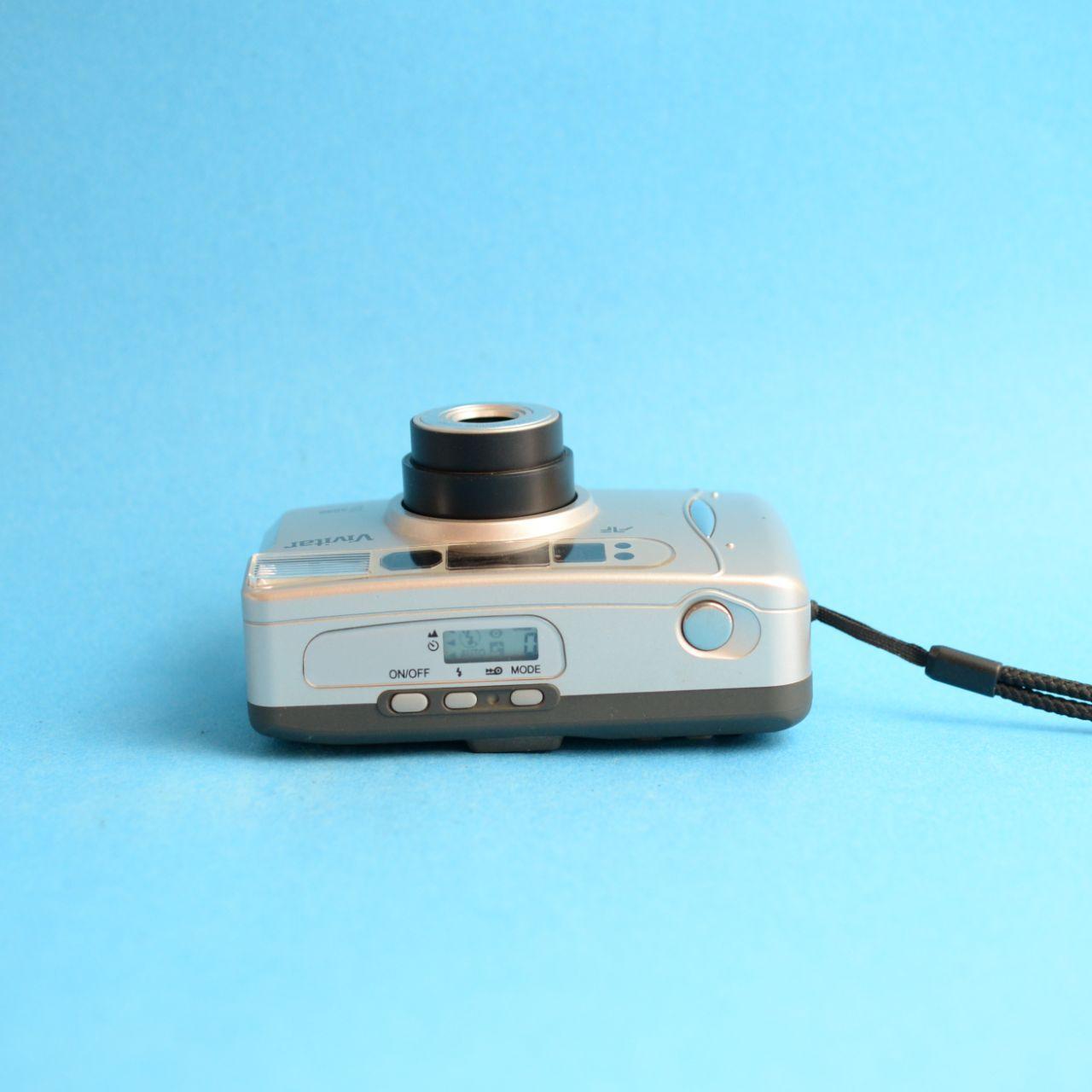 Vivitar PZ 3090 Film Camera | 35mm Point & Shoot | Tested & Working | Silver