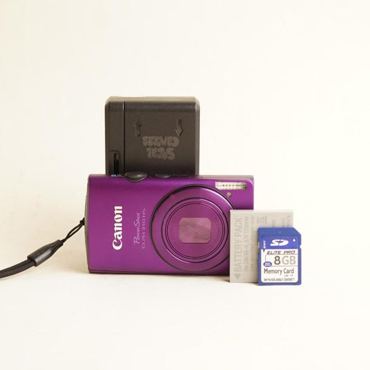 Canon PowerShot ELPH 310 HS Digital Camera | 12.1MP | Tested & Working | Purple