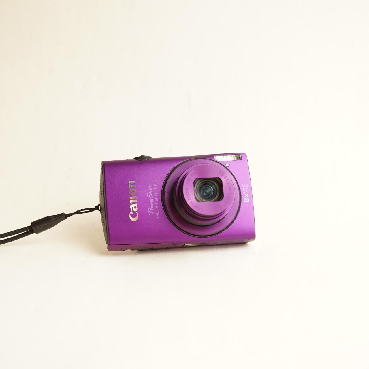Canon PowerShot ELPH 310 HS Digital Camera | 12.1MP | Tested & Working | Purple