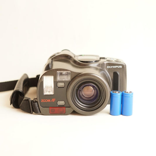 Olympus Infinity SuperZoom 330 Film Camera | 35mm Point & Shoot | Read Description | Grey