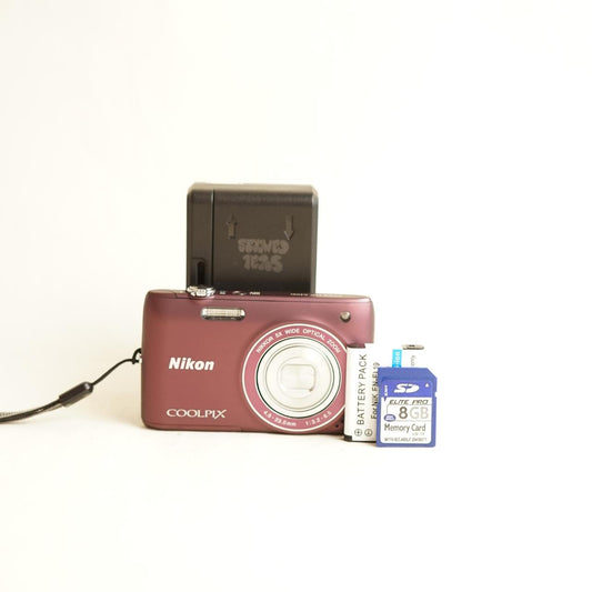 Nikon Coolpix S4100 Digital Camera | 14MP | Read Description | Maroon