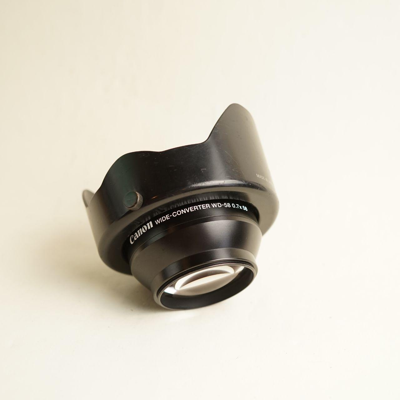 Canon WD-58 Wide Converter Lens | 0.7x 58mm | Tested & Working