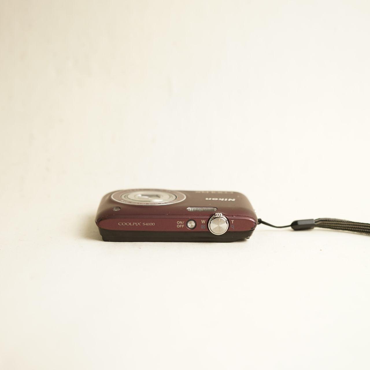 Nikon Coolpix S4100 Digital Camera | 14MP | Tested & Working | Maroon