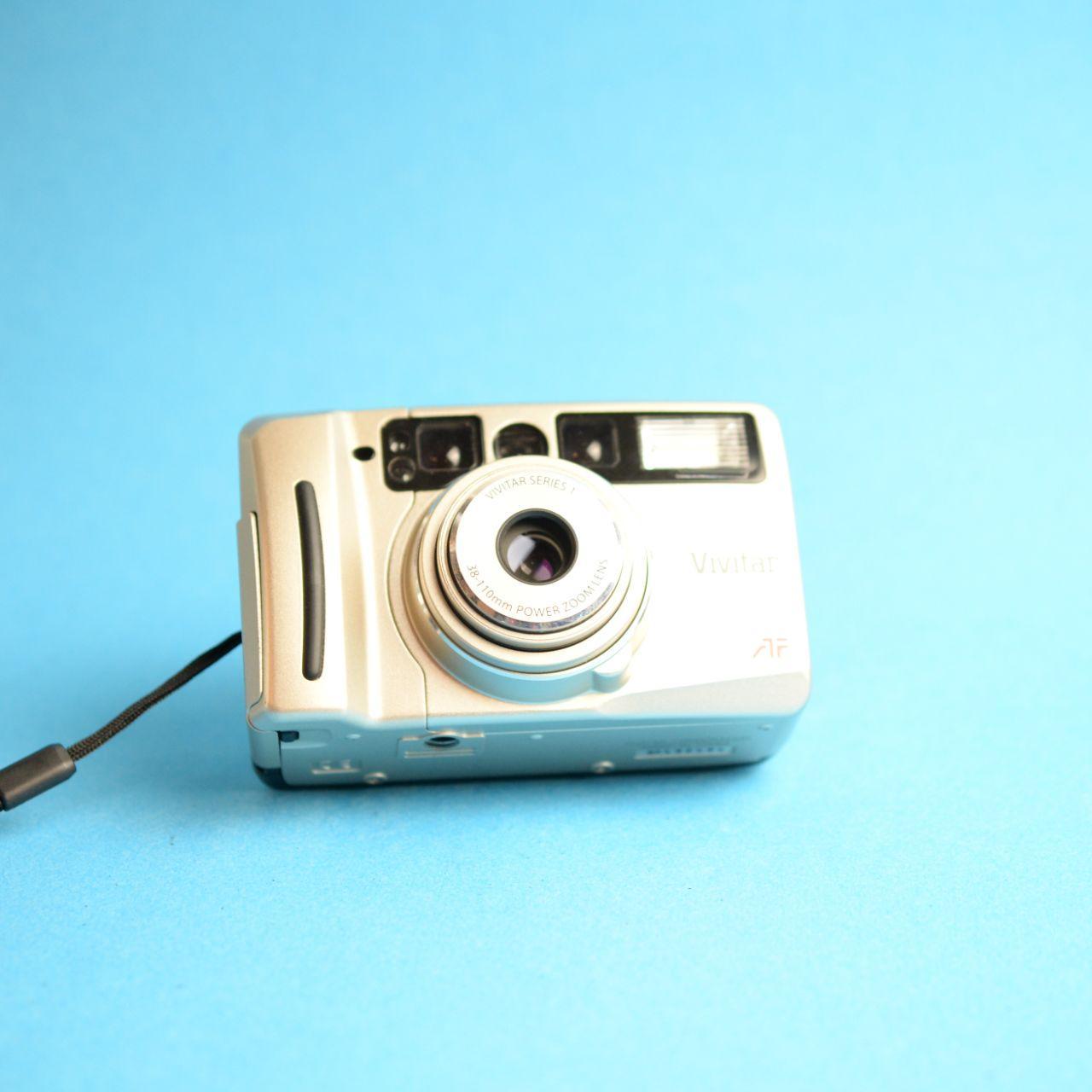 Vivitar 650 PZ Film Camera | 35mm Point & Shoot | Tested & Working | Silver