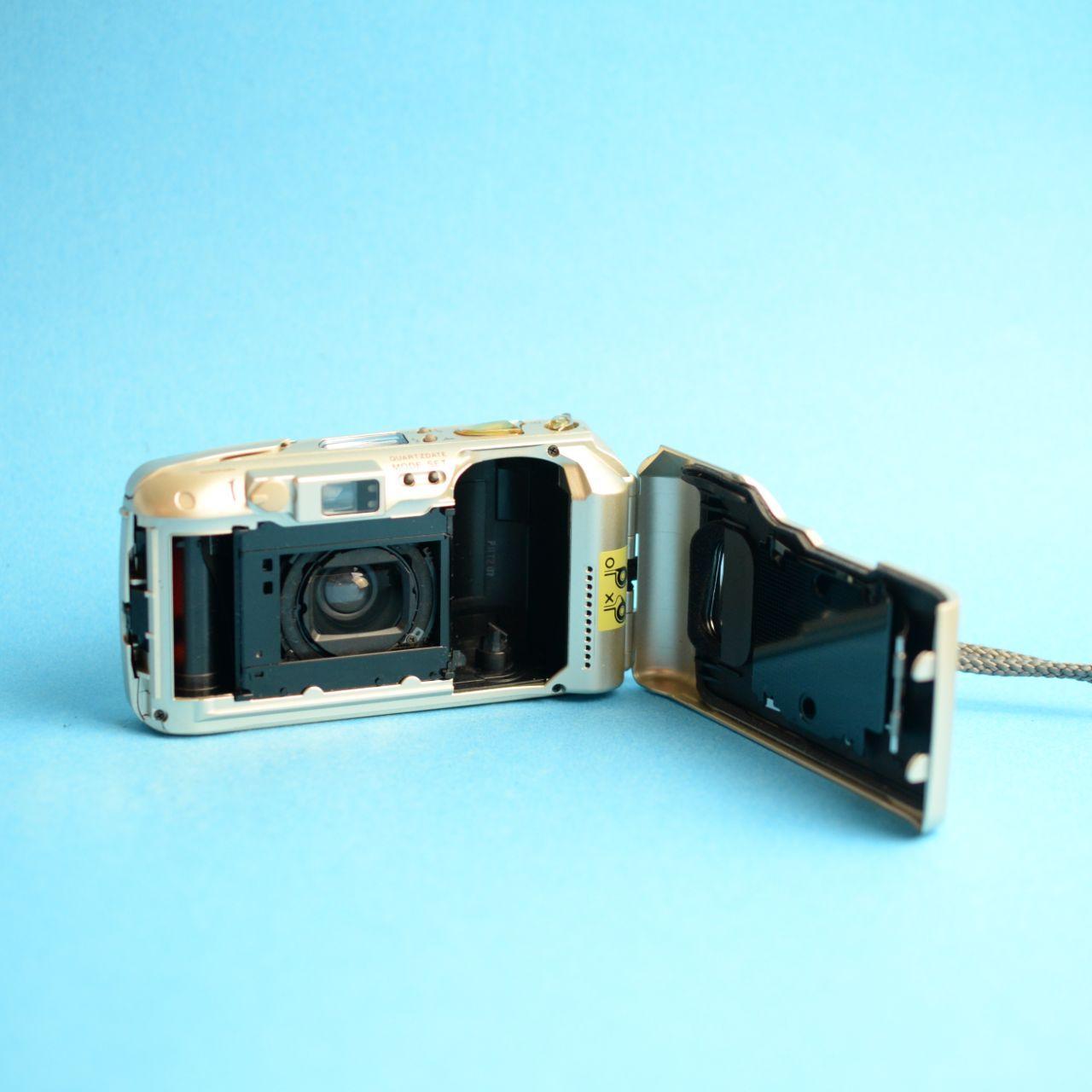 Olympus Stylus Epic Zoom 80 Deluxe Film Camera | 35mm Point & Shoot | Tested & Working | Gold