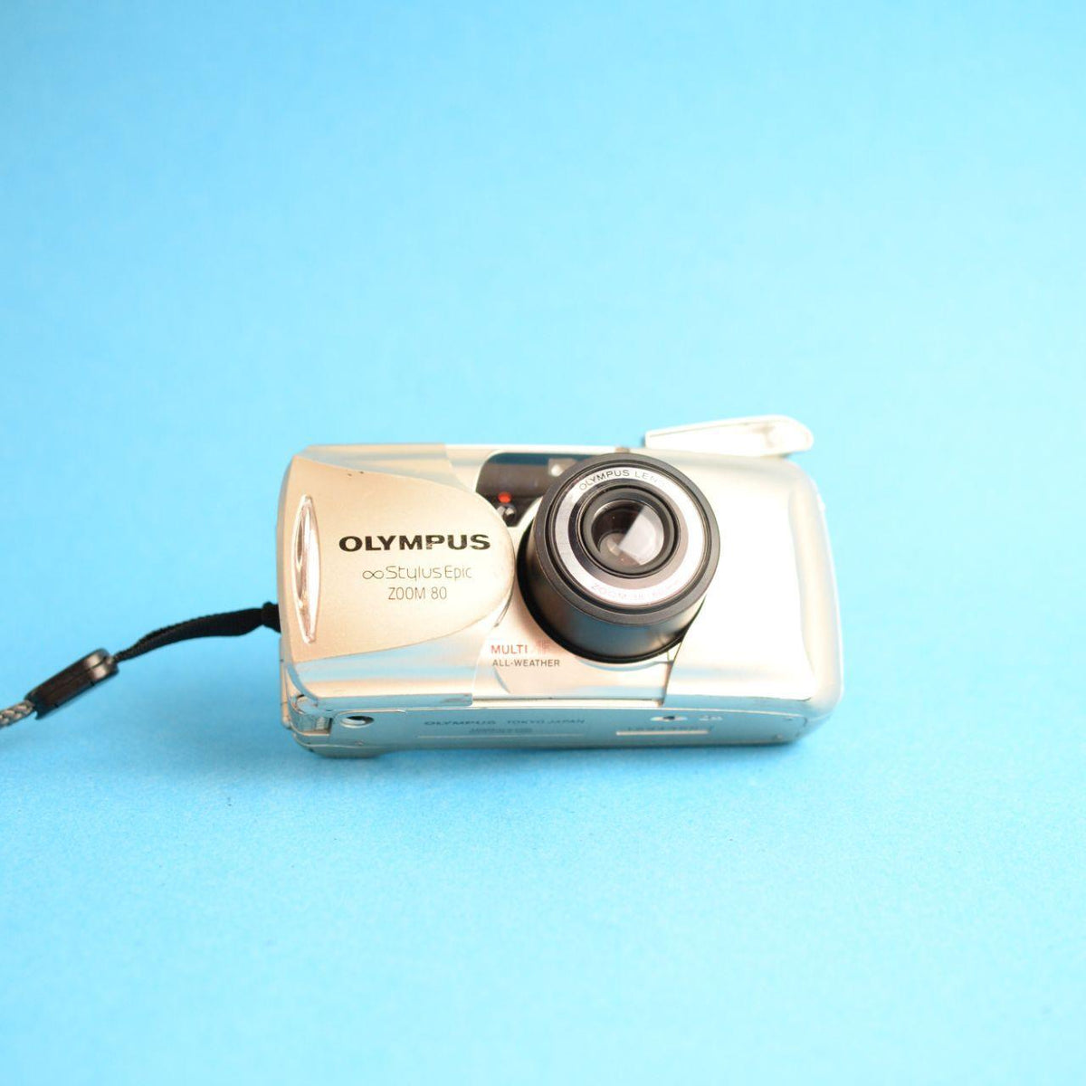 Olympus Infinity Stylus Epic Zoom 80 Film Camera | 35mm Point & Shoot | Tested & Working | Gold
