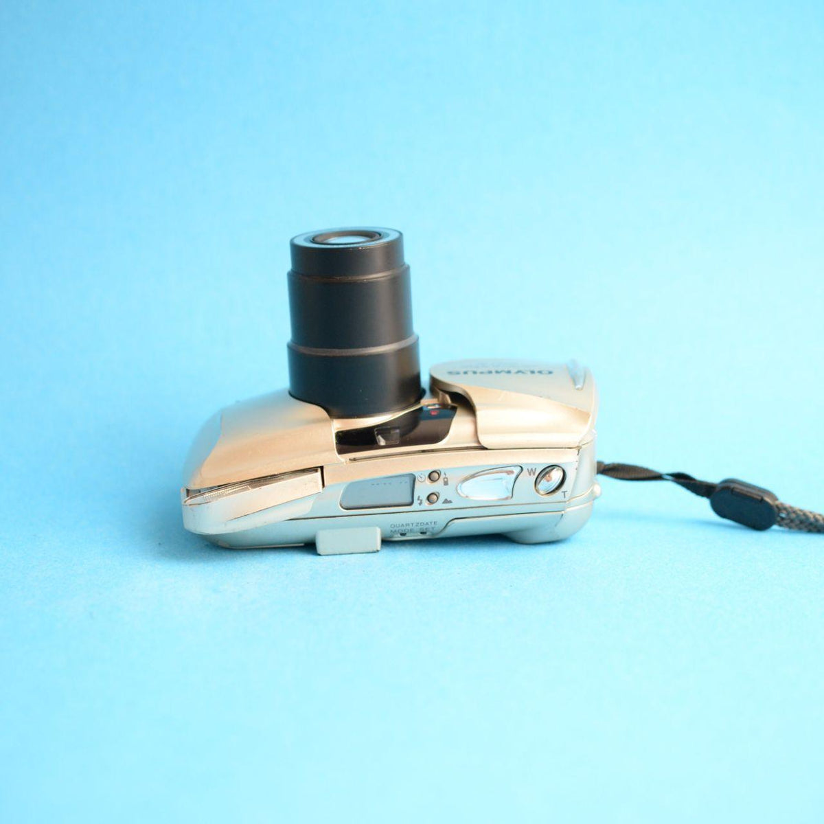 Olympus Infinity Stylus Epic Zoom 80 Film Camera | 35mm Point & Shoot | Tested & Working | Gold